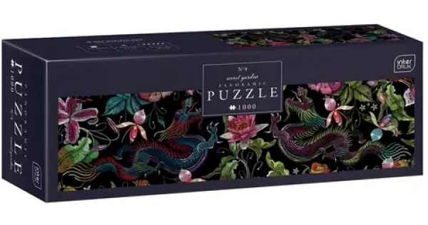 INTERDRUK Panoramatické puzzle Dračia záhrada