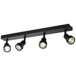 SLV 1002029 PURI stropné svetlo GU10 50 W čierna; 1002029