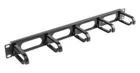 Lanberg AK-1205-B čierna / Organizér káblov / 19" / 1U / typ B (AK-1205-B)