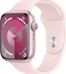 Apple Apple Watch Series 9 GPS 45mm Pink Aluminium Case with Light Pink Sport Band - M/L,Model A2980