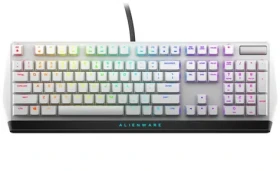 DELL Alienware AW510K biela / Herná mechanická klávesnica / US / Cherry MX Red / RGB podsvietenie / USB / 2 m (545-BBCH)