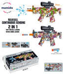 Mamido Mamido Detská puška 2v1 penové náboje a vodné gélové guľôčky MP5