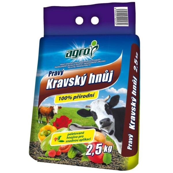 AGRO Pravý kravský hnoj 2,5 kg