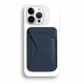 Moft X Mini tmavo modrá / Peňaženka a stojanček na telefón / Samolepiace / RFID ochrana / 2 karty (MS007S-1-DEBU)
