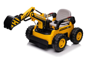 Mamido Mamido Detský elektrický bager CAR-26B žltý | 4x4 | RC 2.4Ghz | EKO koža | 12V10Ah