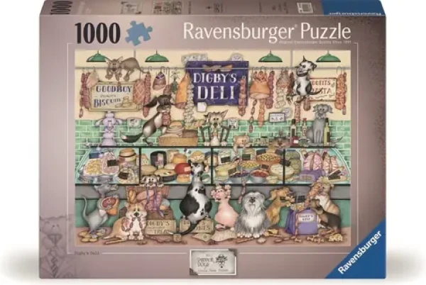 Ravensburger Puzzle: Digbyho údeniny a zvieracie veselie /1000 dielikov/ od 14 rokov
