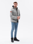 Pánska bunda Ombre Jacket C368-1 Grey