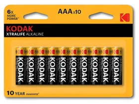 Kodak XTRALIFE AAA / Alkalická batéria / 10 ks (KOD-LR3XTBL10)