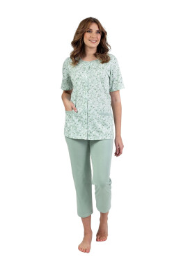 Dámske pyžamo 694 green plus - REGINA Zelená XXL
