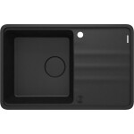 DEANTE DEANTE - Momi metallic graphite Granitový drez, 1-bowl with drainer ZKM_G113