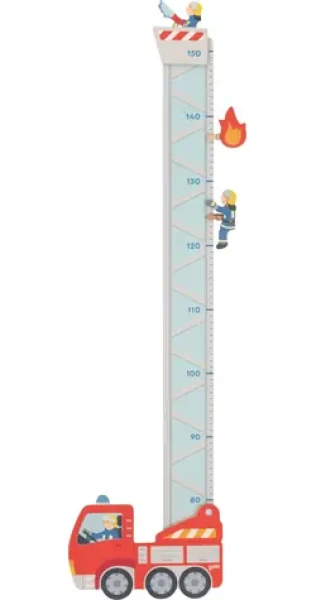 GOKI Drevený rastový meter Hasiči / od 0 rokov (60707)