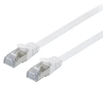 Equip biela / Patch kábel / Cat6a / U/FTP / plochý / 2 m (607611)