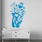 Veselá Stena Samolepka Valentino Rossi Farba: žlutá, Veľkosť: 80 X 48 cm