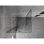 MEXEN/S - Mist-F Duo sprchovací kút skladacie dvere 70 x 70, transparent, chróm 8A6-070L-070P-01-00