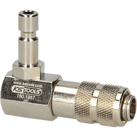 KS Tools 150.1957 Bajonetový adaptér chladiaceho systému, uhol 90°; 150.1957