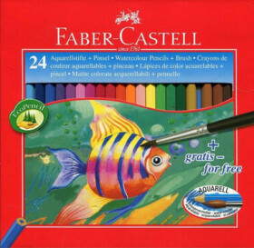 Faber-Castell Akvarelové pastelky 24ks + štetec (128856)