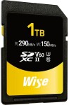 Wise Wise SDXC UHS-II V60 1TB R:290MBs / W:150MBs WI-SD-S1024