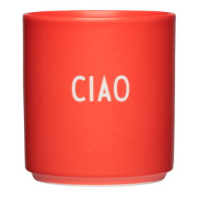 DESIGN LETTERS Porcelánový hrnček Ciao Red 300 ml