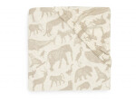 Jollein Prestieradlo napínacie 40/50 x 80/90 cm Animals Nougat (511-501-67044)