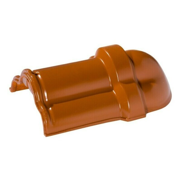 Röben ukončovací nárožný hrebenáč s kvapkou glazúra Maduro (model Monza Plus, Piemont)