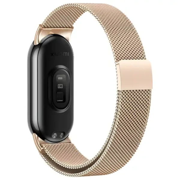 Beline Magnetic Mi Band 10/9/8 ružové zlato / Opasok / nerezová oceľ / magnetický