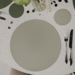 Eulenschnitt Obojstranné prestieranie Heart Green Ø 35 cm