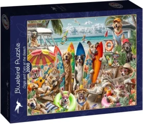 BlueBird Puzzle Psy a mačky na pláži