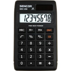 Sencor SEC 170 / Kalkulačka / 10+2 miestny LCD displej / 1xCR2032 (8590669202836)