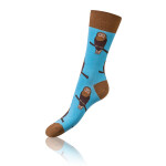 Darčeková krabica zábavných bláznivých ponožiek 4 páry CRAZY SOCKS BOX - BELLINDA - červená 39 - 42