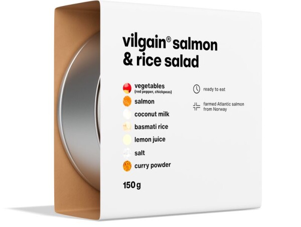 Vilgain Lososový šalát – s ryžou 150 g