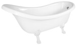 POLYSAN - RETRO voľne stojaca vaňa 174,5x82x80,5cm, biela, nohy biele 43378