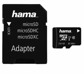 Hama 124171 microSDHC 256 GB / Class 10 / 80 MB/s / Adapter/Mobile (124171-H)