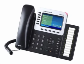 Grandstream GXP2160 / VoIP telefón / 6xSIP účet / HD audio / 5prog.tl. + 24 predvolieb / BT / EHS / farebný LCD / 2x GLAN (GXP2160)