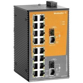 Weidmüller IE-SW-EL18-16TX-2GC priemyselný ethernetový switch 10 / 100 / 1000 MBit/s; 2682200000