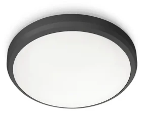 Philips Doris 6W čierna / Vonkajšie LED svietidlo / 600 lm / 4000K / IP54 / 22 cm (SKL000396631)