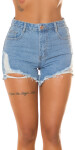 Sexy Denim Shorts Destroyed-Look denimblue XL