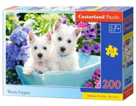Castorland 222032 Šteňatá westhighlandského teriéra