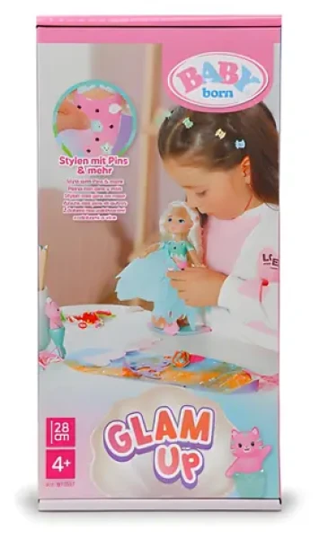 Zapf Creation BABY born Bábika Glam UP Sparkle ružová