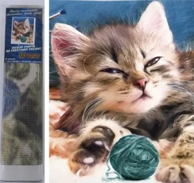Norimpex Diamantové maľovanie Mačiatko s klbkom