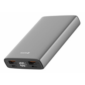 Swissten 22013915 10000 mAh čierna / Power Bank / 12V / 3A / USB-C USB micro-USB (22013915)