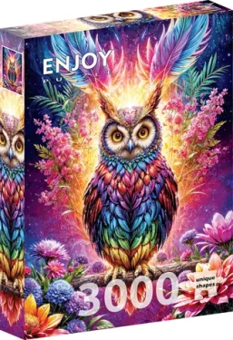 ENJOY Puzzle Neónová sova