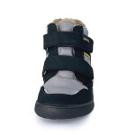 Chlapčenské zimné barefoot topánky PRO-tex GERO BLACK - 35
