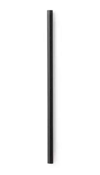 Bamboo REFORK slamka z prírodného materiálu čierne 8x250 / Slamka / 100 ks