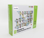 Mamido Mamido Farebná magnetická stavebnica guľôčková dráha 157 dielov MT1468