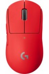 Logitech G Pro X Superlight červená / Bezdrôtová herná myš / 5 tlačidiel / 25400dpi (910-006784)