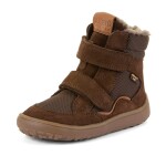 Chlapčenské zimné barefoot topánky TEX WINTER Dark Brown Froddo G3160247-17 - 28