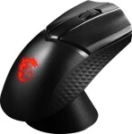 MSI Clutch GM31 Lightweight Wireless čierna / Herná optická myš / nabíjacia stanica / 16000 DPI / 6 tlačidiel / USB / RGB (S12-4300980-CLA)