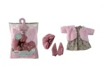 PLEJO Oblečenie pre bábiku hnedo-ružová 40 - 43 cm