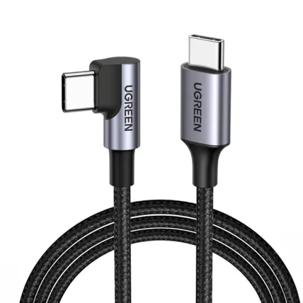 Ugreen US255 kábel USB-C - USB-C / kábel 0,5m / L-konektor (50122B)