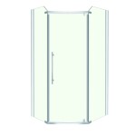 KERRA - Sprchová kabína päťuholníková Glasgow Plus 100 5907548112644